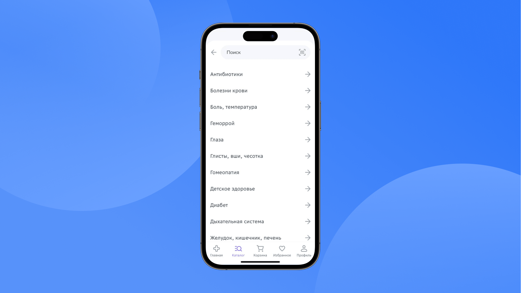 Хороший пример категорий в EAPTEKA.